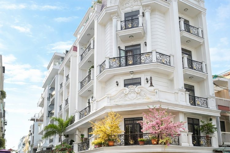 Bán biệt thự góc 21A-25 Đường số 7 CXBT - DT 8x19m - 5 tấm thang máy NTCC - Giá 45 tỷ!