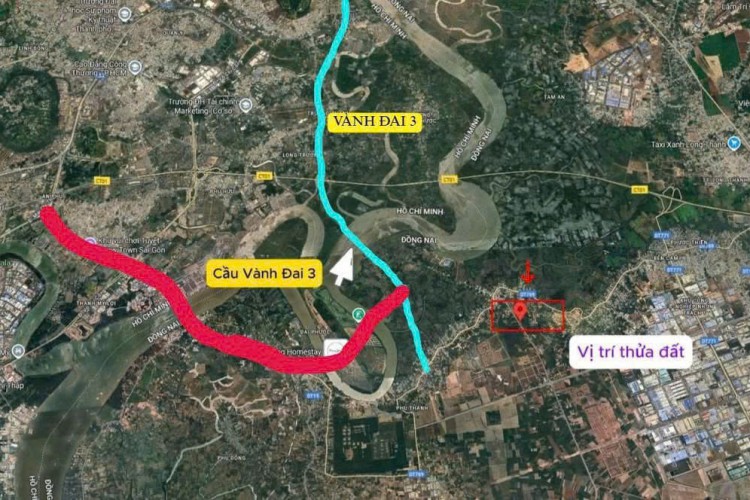 Bán đất lớn 2MT trục chính Nguyễn Hữu Cảnh - Nhơn Trạch - DT 90x90m = 6300m2 - Giá 260 tỷ!