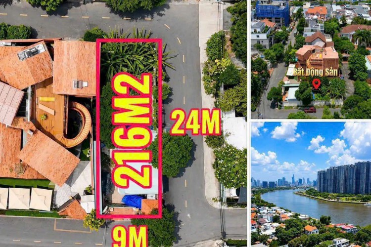 Bán góc 3MT số 19 Đường số 23 - 9x24m = 216m2 - CTXD Hầm 6 tầng - Giá 75,5 tỷ!