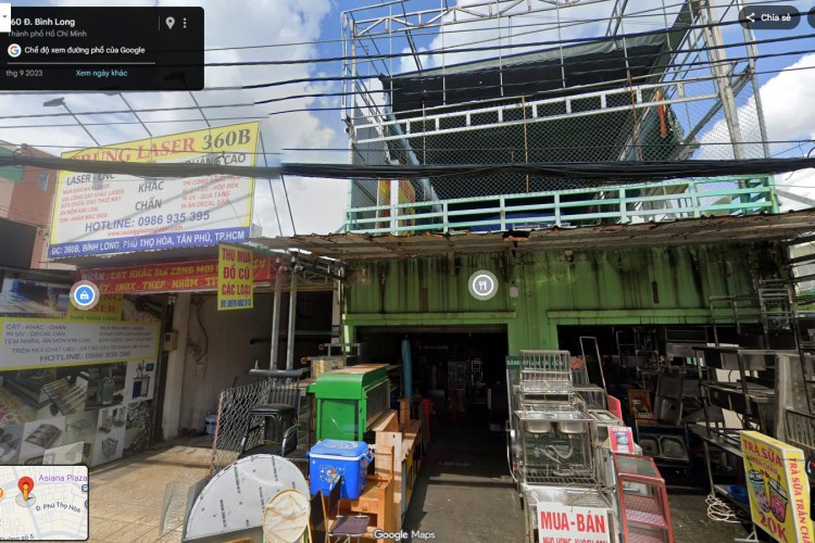 Bán góc 3MTKD 360-360A Bình Long - DT 8x30m - Một lầu - HĐT 50tr/thg - Giá 36 tỷ!