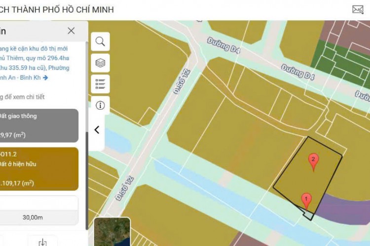 Bán khuôn đất lớn 6/18E đường 12 Trần Não - DT 20x50m = 1279m2 - Giá 145 tỷ!