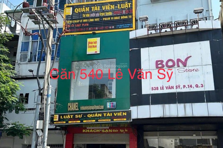Bán MTKD 540 Lê Văn Sỹ - DT 3,8x20m - 6 tấm - HĐT 62tr/thg - Giá 29 tỷ!
