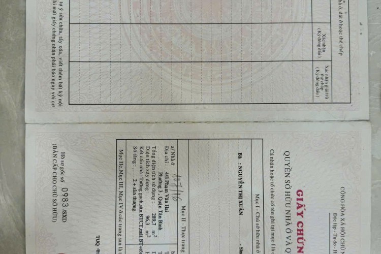 Bán nhà 107/16 Phạm Văn Hai - 5x24m - 3 tầng - Giá 20,9 tỷ!