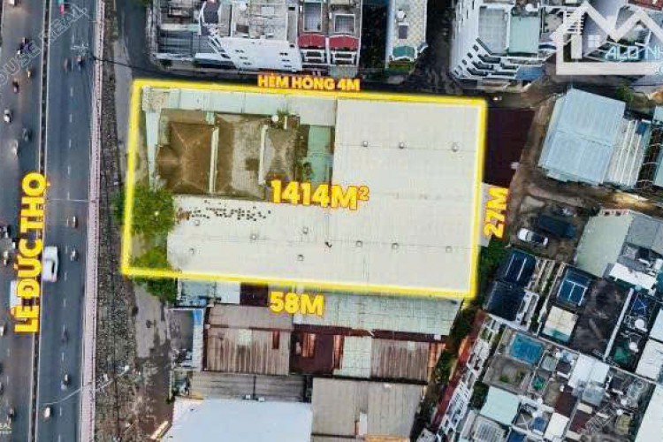 Bán nhà 1321 Lê Đức Thọ - DT 27x58m = 1414m2 - Giá 85 tỷ!