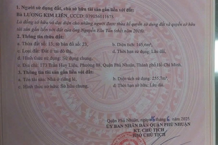 Bán nhà 173 Trần Huy Liệu - DT 10x18m - Cấp 4 - Giá 30 tỷ!