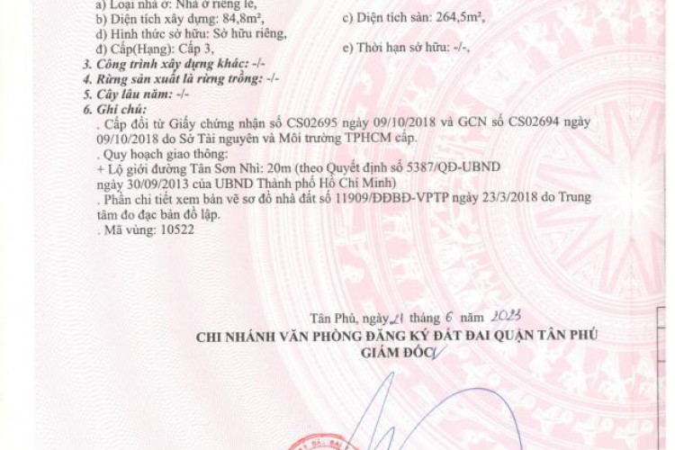 Bán nhà 179-181 Tân Sơn Nhì - 8x24m - 3 tầng - Giá 45 tỷ!