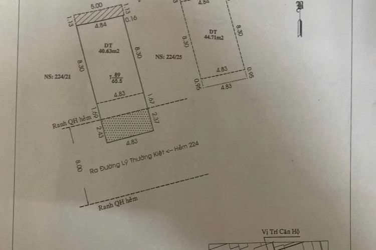 Bán nhà 224/23 Lý Thường Kiệt – DT 4.8x13.5m – 1 Lầu – Giá 11.5 tỷ!