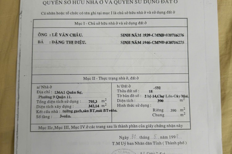 Bán nhà 238/8B Đội Cung - 20x20m - 5 tấm - 32PN - HĐT 150tr/thg - Giá 45 tỷ!