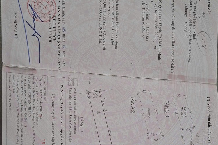 Bán nhà 375-375A Lê Quang Định - DT 8,5x32m - 3 tấm - Giá 52 tỷ!