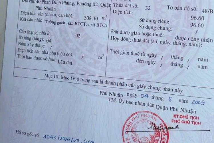 Bán nhà 40-40A Phan Đình Phùng - DT 7,9x24m - 3 tầng - Giá 66 tỷ!