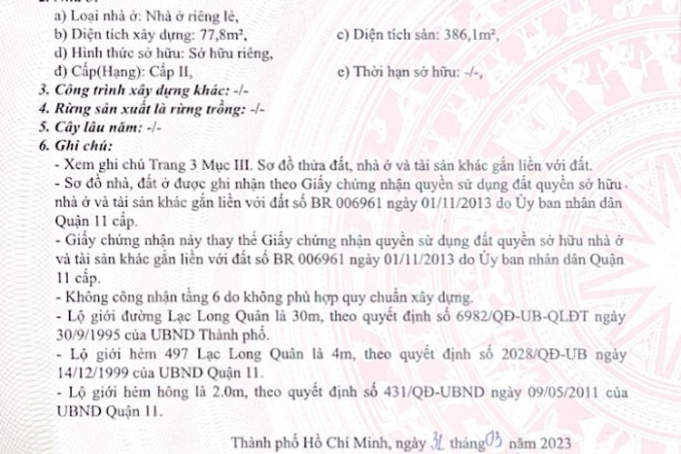 Bán nhà 499 Lạc Long Quân - 6,4x13m - 6 tấm - Giá 27 tỷ!