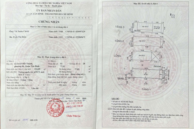 Bán nhà 61/14/15 Đất Thánh - DT 4,5x14m - 4 tấm - Giá 8,5 tỷ!