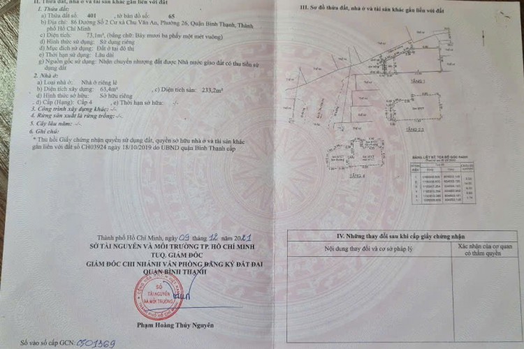 Bán nhà 86 đường số 2 CX Chu Văn An - DT 4x16m - 4 tầng - Giá 15,2 tỷ! 