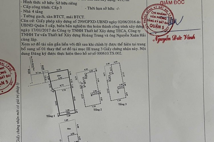 Bán nhà 907/11 Trần Hưng Đạo - 9x21m - 4 tầng - Giá 58,8 tỷ!