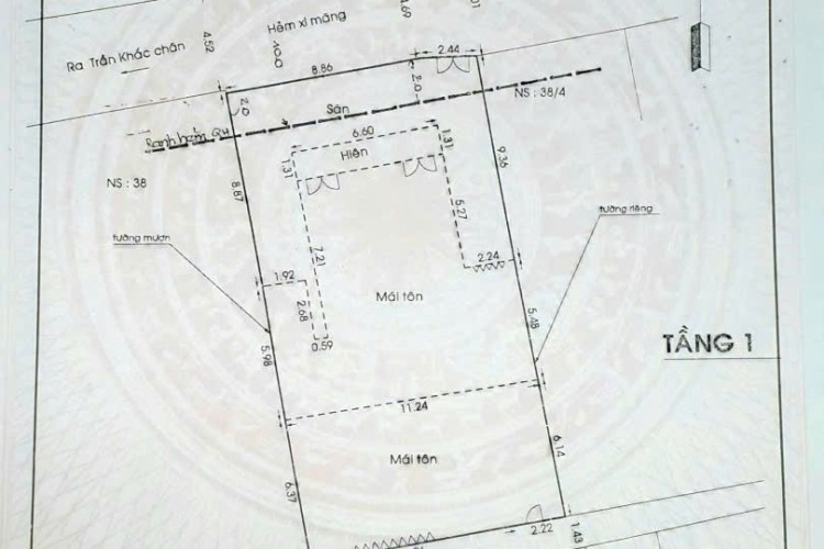 Bán nhà HXH 38/2 Trần Khắc Chân - 11,2x22m = 260m2 - Cấp 4 - Giá 67 tỷ!