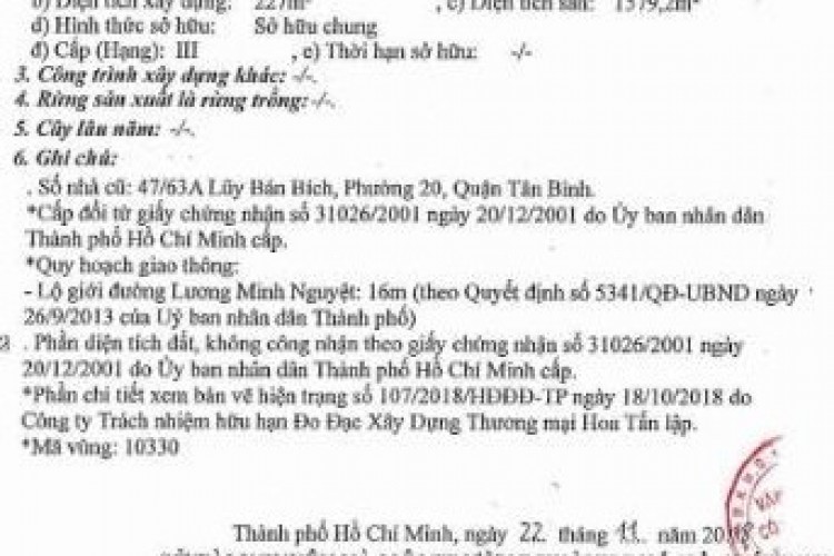 Bán toà CHDV 29A Lương Minh Nguyệt - Hầm + 6 tấm - 1580m2 sàn - KT 400tr/thg - Giá 55 tỷ!