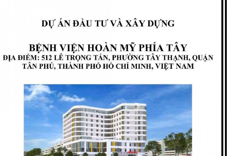 Chuyển nhượng BV Hoàn Mỹ phía Tây - DT 5185m2 - Quy mô 350 giường - CT Hầm + 10 tầng - Giá 800 tỷ!